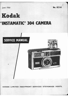 Kodak Instamatic 304 manual. Camera Instructions.